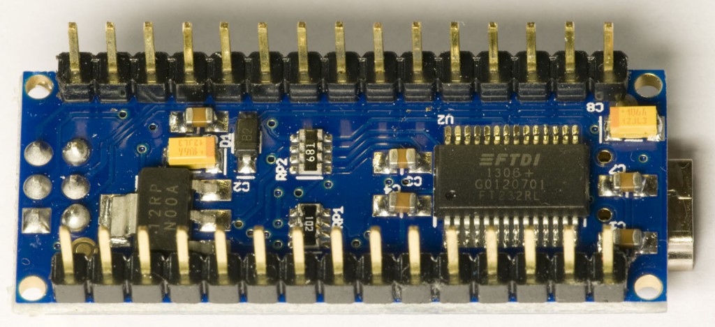 Bottom side of faulty Arduino Nano