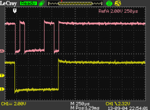 Good and bad RX trace