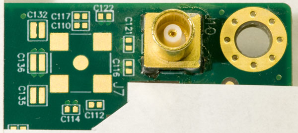 Top side of PCB (with calibration connector)