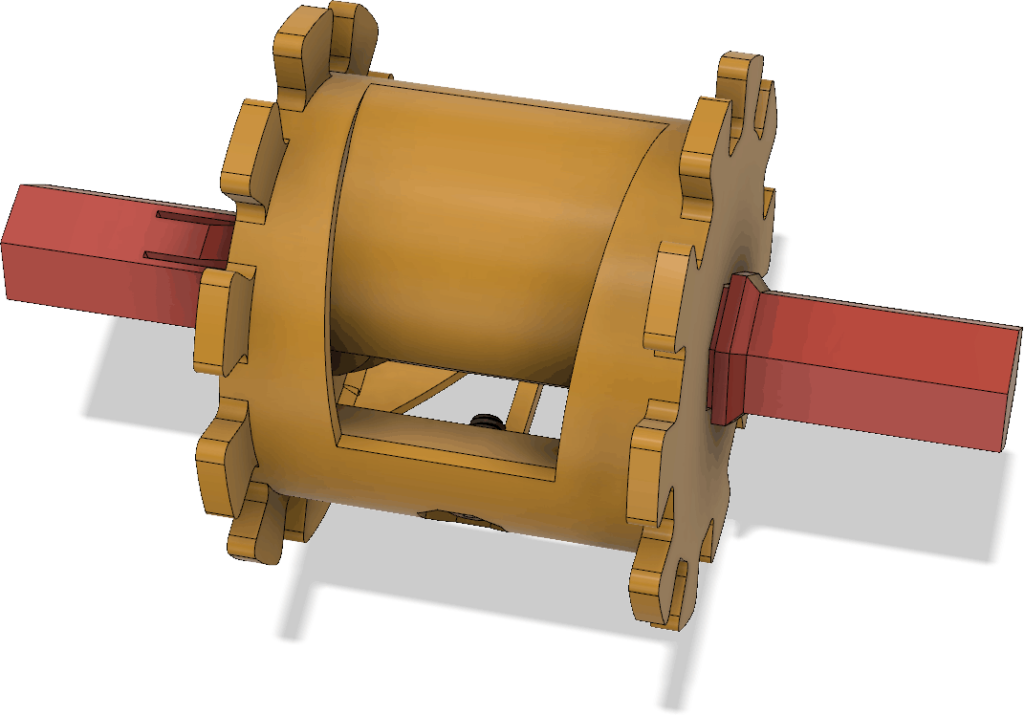 Spool with pin